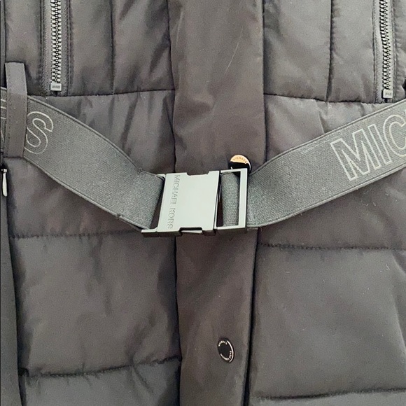 Michael Kors Faux Fur Trimmed Hood Belted Coat - Picture 6 of 7